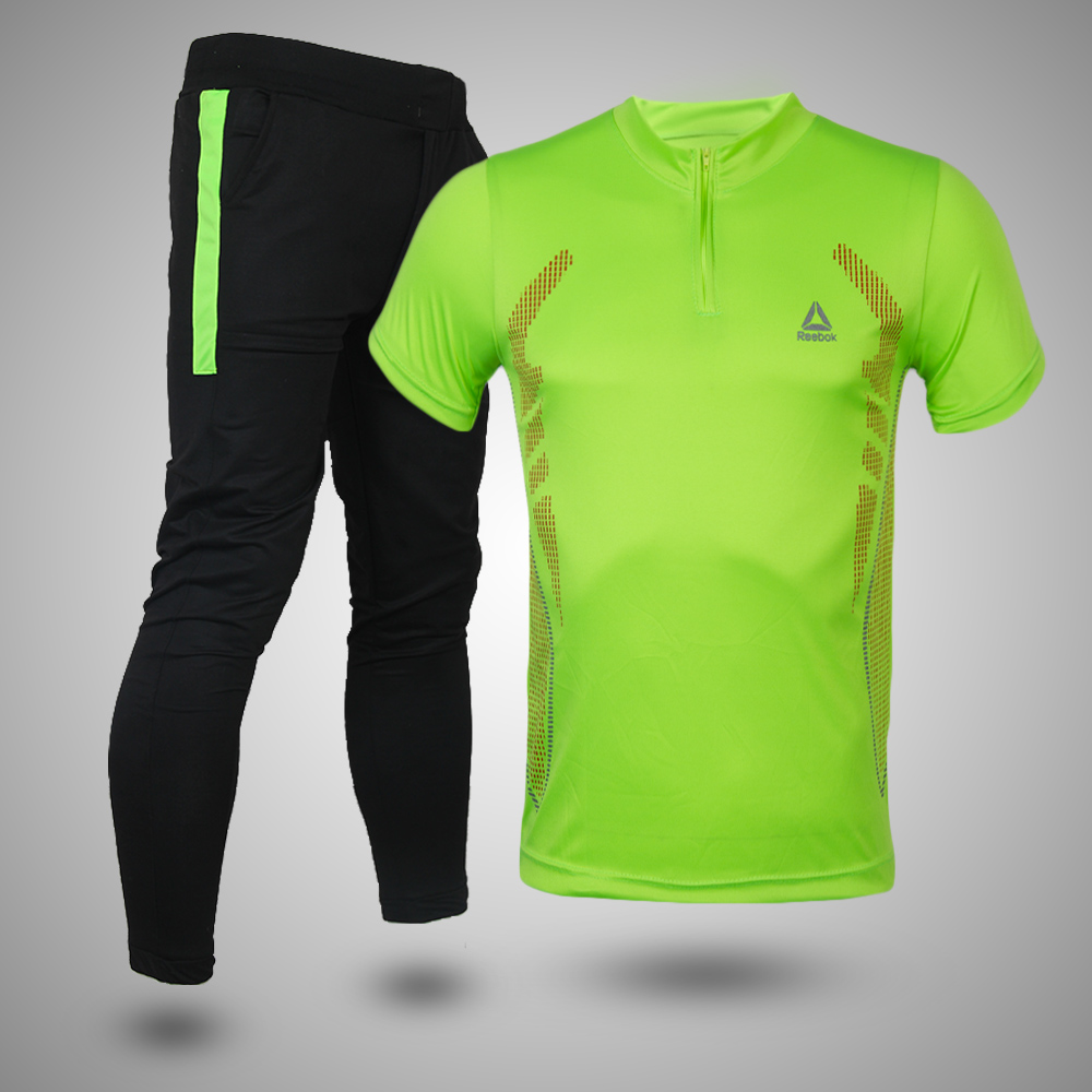 ست تیشرت و شلوار reebokسبز